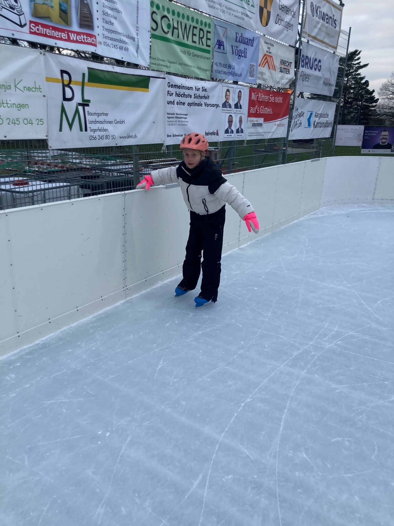 Besuch auf dem Eisfeld